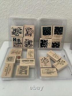 Lot 41 Stamp Sets Stampin Up! NEW & USED Christmas Floral Words 220 Individuals