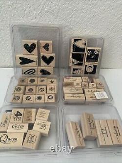 Lot 41 Stamp Sets Stampin Up! NEW & USED Christmas Floral Words 220 Individuals