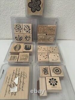 Lot 41 Stamp Sets Stampin Up! NEW & USED Christmas Floral Words 220 Individuals