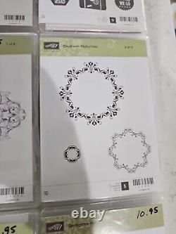 Lot Of 12 Stampin' Up Botanical Blooms, Mixed Bunch, Etc Stamp Set Rubber