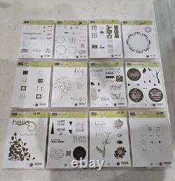 Lot Of 12 Stampin' Up PRETTY PETITES, Gratitude For Days Etc Stamp Set Rubber