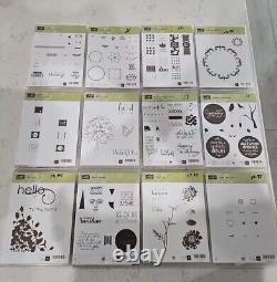 Lot Of 12 Stampin' Up PRETTY PETITES, Gratitude For Days Etc Stamp Set Rubber