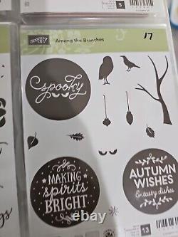 Lot Of 12 Stampin' Up PRETTY PETITES, Gratitude For Days Etc Stamp Set Rubber