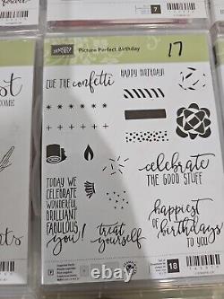 Lot Of 12 Stampin' Up PRETTY PETITES, Gratitude For Days Etc Stamp Set Rubber