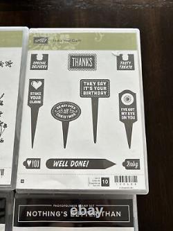 Lot Of 15 Stampin' Up Mixed Lot Cling Stamp, Photopolymer Set New & Used