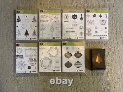 Lot Of 15 Stampin Up Stamp Sets- Christmas & Holiday Theme