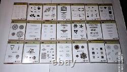 Lot Of 21 Stampin' Up Rubber Stamps Sets Stampin Up