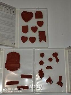 Lot Of 21 Stampin' Up Rubber Stamps Sets Stampin Up