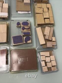 Lot Of 24 Packs Stampin Up Wood & Rubber Stamp Sets! 165 Stamps Total -See Pics