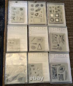 Lot Of 25 Stampin Up Stamp Sets Occasions Almost All Unused