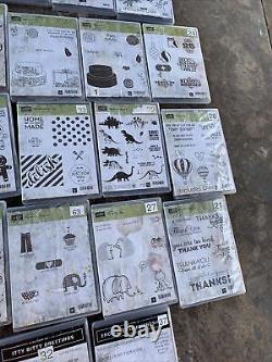 Lot Of 27 Stampin Up Huge Lot Of Sets Some Retired