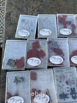 Lot Of 27 Stampin Up Huge Lot Of Sets Some Retired