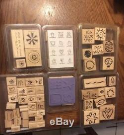 Lot Of 27 Stampin Up Rubber Stamp Set Kits