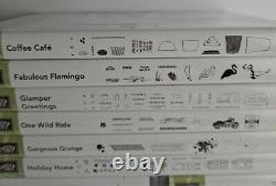 Lot Of 49 Stampin Up Stamp Clear Mount Sets One Wild Ride, Fabulous Flamingo