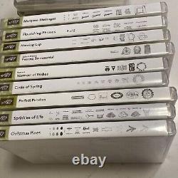 Lot Of 59 Stampin Up Stamps Sets Clear Mount Photopolymer Rubber Scrapbook