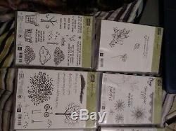 Lot Of 8 Stampin Up Stamp Sets and a new stamp spritzer