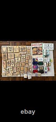 Lot Of Embossing Stamps (52) & Misc supplies