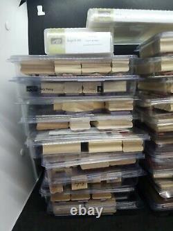 Lot Of Stampin Up Rubber Stamp Sets 21 sets, 149 pieces