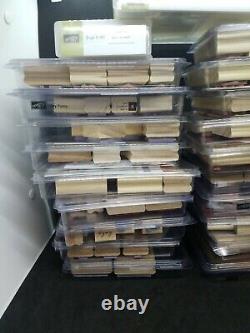 Lot Of Stampin Up Rubber Stamp Sets 21 sets, 149 pieces