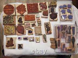 Lot Of Stampin Up Rubber Stamps Christmas Assorted Card Making Crafts