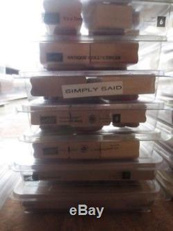 Lot STAMPIN' UP 40 stamp sets 346 total many new retired huge variety+