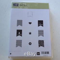 Lot of 10 Stampin' Up! Retired stamp sets I Like You Banner Blast + MORE