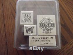 Lot of 10 Stampin' Up! Retired stamp sets I Like You What I Love + MORE