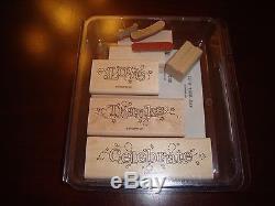 Lot of 10 Stampin' Up! Retired stamp sets Upsy Daisy Perfect Pennants + MORE