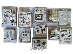 Lot of 11 Brand New Stampin Up Stamp Sets Love / Happy / Animals / Floral Etc