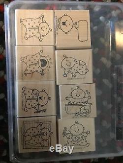 Lot of 11 STAMPIN UP SETS approx 54 STAMPS Most NEW