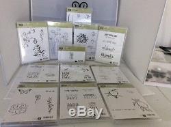 Lot of 12 Stampin' Up! Stamp sets, some are new