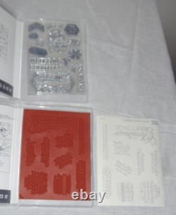 Lot of 13 Stampin' Up Photopolymer Stamp Sets Dogs Cats Christmas Fox Flowers