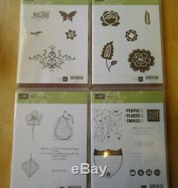 Lot of 15 Stampin' Up Sets Unmounted Rubber Stamps