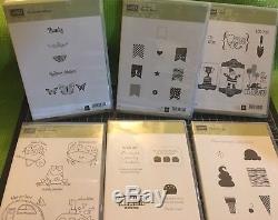 Lot of 17 Stampin Up! Clear & Photopolymer Stamp Sets Variety All Occasions