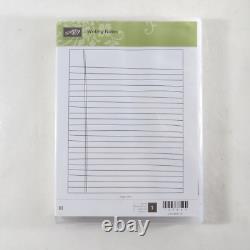 Lot of 18 Stampin' Up Background Textures Rubber Stamp Sets NEW