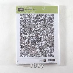 Lot of 18 Stampin' Up Background Textures Rubber Stamp Sets NEW