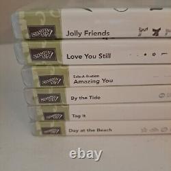 Lot of 18 Stampin' Up Mixed Lot Cling Stamps Photopolymer/Rubber Sets in Cases