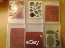 Lot of 18 Stampin' Up Sets Unmounted Rubber Stamps
