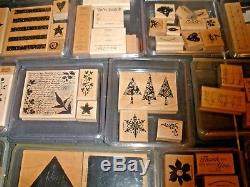 Lot of 180 Most Stampin Up Stamps Sets + others