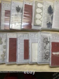 Lot of (19) NEW Stampin Up Rubber Stamps Sets Card Making Mixed Themes Holidays