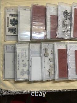 Lot of (19) NEW Stampin Up Rubber Stamps Sets Card Making Mixed Themes Holidays