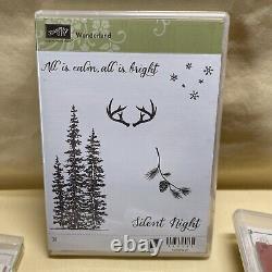 Lot of (19) NEW Stampin Up Rubber Stamps Sets Card Making Mixed Themes Holidays