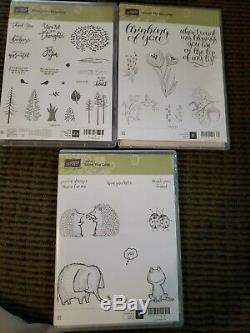 Lot of 19 Stampin' Up! Clear Mount or Photopolymer stamp sets