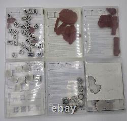 Lot of 19 Stampin' Up! Rubber & Clear Stamp Sets Varieties New And Lightly Used