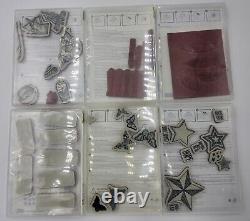 Lot of 19 Stampin' Up! Rubber & Clear Stamp Sets Varieties New And Lightly Used