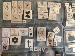 Lot of 19 Stampin Up! Stamp Sets Many unused