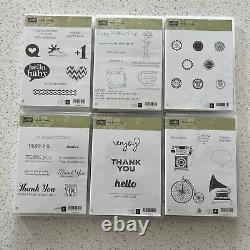 Lot of 19 Stampin' Up! Stamp Sets birthday, sentiments, all occasions, new unused