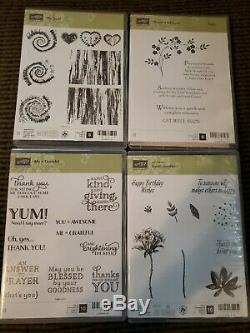Lot of 20 NEW Stampin' Up! Clear Mount or Photopolymer stamp sets