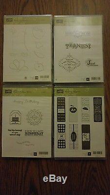 Lot of 20 Retired Stampin Up stamps sets