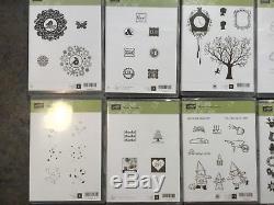 Lot of 21 Stampin' Up Clear Mount Stamp Sets